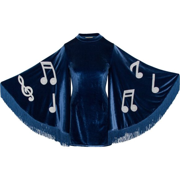 Fashion Brand Company Dresses & Skirts - NWT! FBC Music Moth Mini Blue Velvet Dress